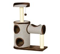 PawHut árbol rascador marrón para gatos medianos
