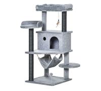 PawHut Árbol Rascador Con Cueva de Fieltro para gatos