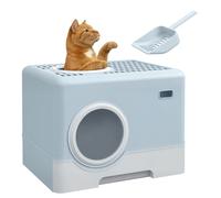 PawHut Arenero para Gatos Azul