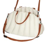 PawHut Asiento de Coche para Perros Pequeños de hasta 5 kg con Cinturón de Seguridad Base Antideslizante y Funda Extraíble