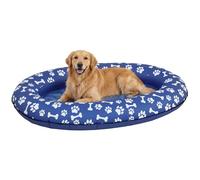 PawHut Barco inflable para perros, plegable, flotante, flotador para perros con asas, flotador para perros de hasta 40 kg, 155 x 104 x 25 cm, color azul