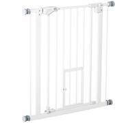 PawHut barrera de seguridad color blanco para mascotas