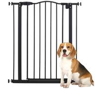 PawHut Barrera de Seguridad para Perros, Extensible 74-80 cm, Negro