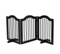 PawHut Barrera de Seguridad Negro