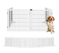 PawHut Barrera para Perros Madera Natural