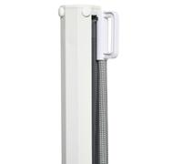 PawHut Barrera para Perros Retráctil Puerta para Perros Extensible Barrera de Seguridad para Mascotas con Ancho Ajustable 5,5-115 cm Función Enrollado Automático y Asa para Escaleras y Puertas Gris