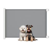 PawHut Barrera Seguridad para Perros para Escaleras y Puertas 5,5-115x5,5x82,5cm Gray 115x5.5x82.5 cm