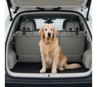 PawHut Barrera Protectora de Coche para Perros 90-120x40,5 cm Negro