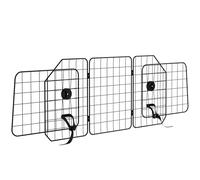 PawHut Barrera Protectora de Coche para Perros Reja 93-150x42 cm Negro