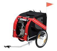 PawHut Bicicleta Gato Animales Plegable Impermeable Acero 30kg Rojo