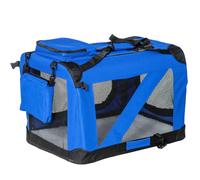 Bolsa Transporte Transportin 60x42x42 cm Perros Gatos Mascotas Viaje Tubo de Acero 4 Entradas Aosom