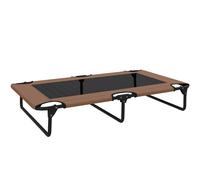 PawHut Cama de perro elevada portátil, cama para mascotas elevada con malla transpirable, para perros grandes, Café