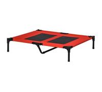PawHut cama elevada color rojo para perros