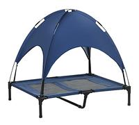 PawHut Cama elevada para Perros de 92 cm, con protección UV, Color Azul