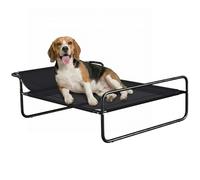 PawHut Cama Elevada para Perros para Perros Pequeños 91x69x29 cm Negro