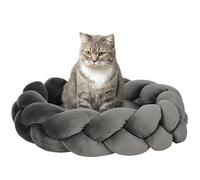 PawHut Cama Lavable para Gatos, Cama para Perros, cojín para Perros, Cama para Mascotas, Lugar para Dormir para Gatos, colchoneta para Mascotas, sofá para Perros, cojín Donut para Perros pequeños y