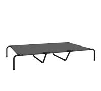 PawHut Cama para perros de exterior, Cama elevada para perros grandes, con malla lavable y armazón de acero, 152 x 94 x 23 cm, Gris Aosom España