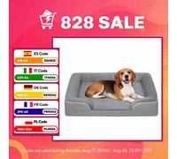 PawHut Cama para Perros Medianos Cama para Gatos con Base Antideslizante Funda Extraíble y Lavable 91,5x68,5x16,5 cm Gris Gris 91.5x68.5x16.5 cm