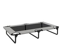 PawHut Cama para Perros Plegable Elevada Portátil, Cama para Mascotas con Malla Transpirable, para Perros Grandes, Gris Claro