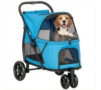 PawHut Carrito para Perros Azul