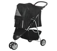 PawHut Cochecito para Perros Negro