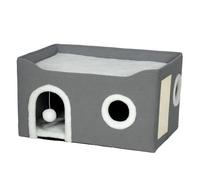 PawHut Casa para Gatos Gris