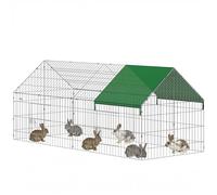 PawHut Casa para Patos con Techo Puntiagudo 180x75x75cm Verde