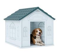 PawHut Caseta para Perros Medianos 65x75,7x63 cm Azul Verdoso y Blanco