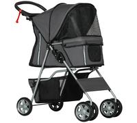 PawHut Cochecito para Perros Gris Oscuro