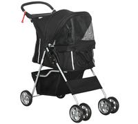 PawHut Cochecito para Perros Negro