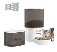 PawHut Comedero Gato Automático 3L con App, 1-10 Comidas al Día