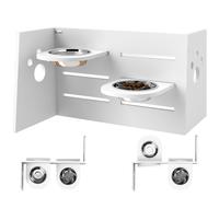 PawHut Comedero Perros Elevado Blanco