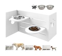 PawHut Comedero Perros Elevado Blanco