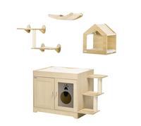 PawHut Conjunto para Mascotas Roble