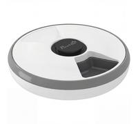PawHut Dispensador de comida, alimentador automático inalámbrico con temporizador hasta 6 comidas, pantalla LED, pack refrigerante Gris