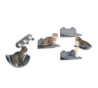 PawHut Estantes para Gatos Gris Claro