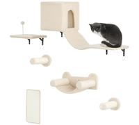 PawHut Estantes para Gatos Beige