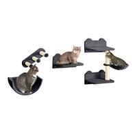 PawHut Estantes para Gatos Gris Oscuro