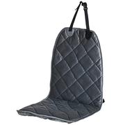 PawHut Funda de Asiento Delantero de Coche para Perro Mascota Protector Antideslizante con Ancla y Correa Envolvente para Camiones Furgonetas SUV 105x46 cm Gris