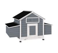 PawHut Gallinero de Madera Gris