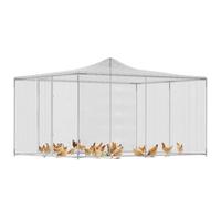 PawHut Gallinero para Exterior Grande, 4x3x1,97 m, 12 m², Gallinero de Acero Galvanizado con Puerta con Doble Cierre, Red Superior de PE, Impermeable, Diseño Walk-In, Jaula para Conejos y Patos, Plata