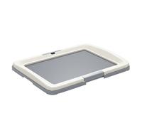 PawHut Inodoro para Perros Arenero para Perros con Bandeja para Entrenamiento de Cachorros en Exterior e Interior 63x48,5x6 cm Gris