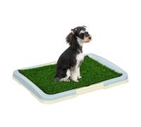 PawHut Inodoro para Perros Arenero para Perros con Césped Artificial Rejilla y Bandeja Desmontable para Entrenamiento de Cachorros en Exterior e