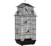 PawHut Jaula para Pájaros Negro