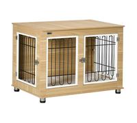 PawHut Jaula para Perros Roble