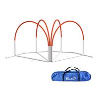 PawHut Lot de 4 piezas de equipamiento agility- hooper agility - arcos de entrenamiento para perro, obstáculo con bolsa de transporte