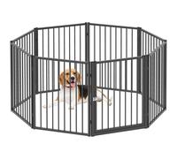 PawHut Parque para Perros Negro