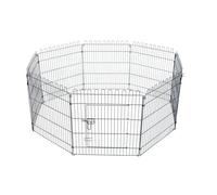 PawHut Parque Perros Jaula Plegable Mascotas Cerca Entrenamiento Cachorros 8 Vallas (71x61cm) Aosom España