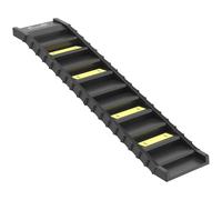 PawHut Rampa para Perros Plegable 154 cm Rampa para Perros para Coche Cama con 10 Escalones Antideslizantes Carga 68 kg Negro