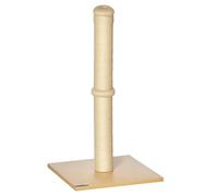 PawHut rascador para Gatos rascador de sisal Estable rascador Juguete para Gatos con Pelota 60 cm aglomerado sisal Beige+Roble 34 x 34 x 60 cm